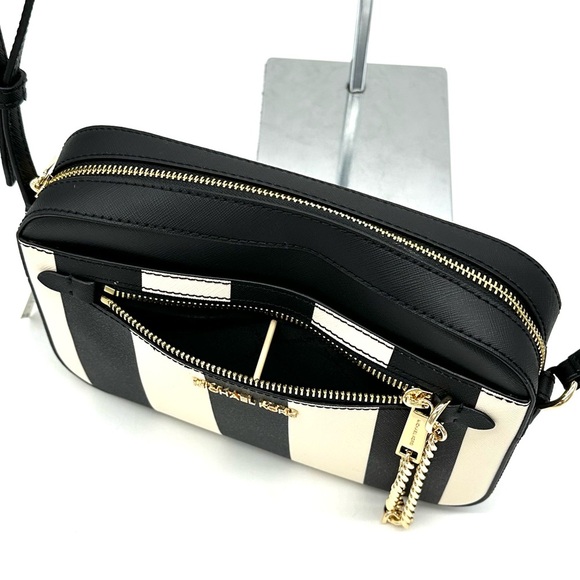 Michael Kors Large EW Zip Chain Xbody Crossbody Bag & TZ Coinpouch w/ID Black - Picture 10 of 15